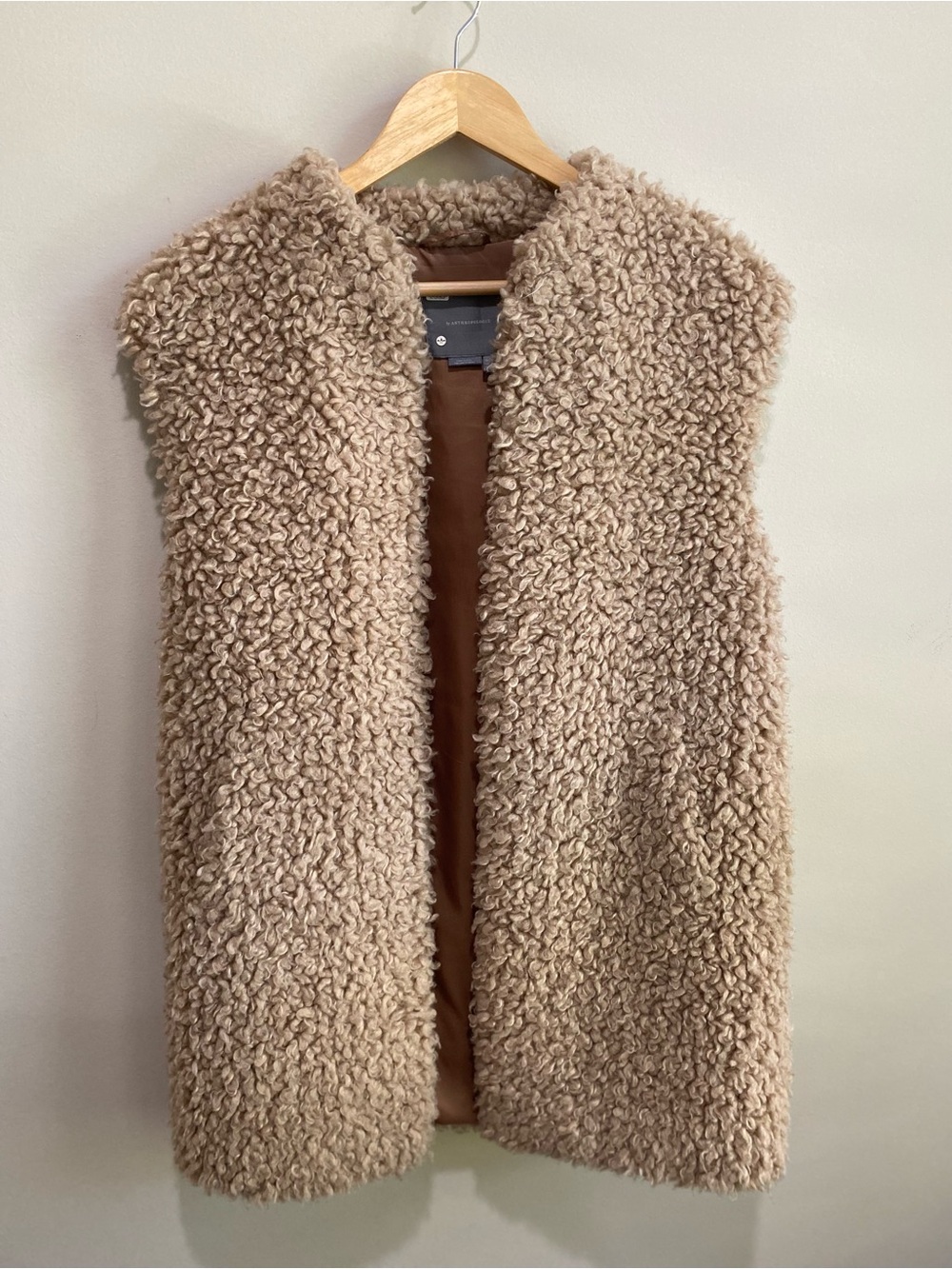 Anthropologie Faux Fur Vest